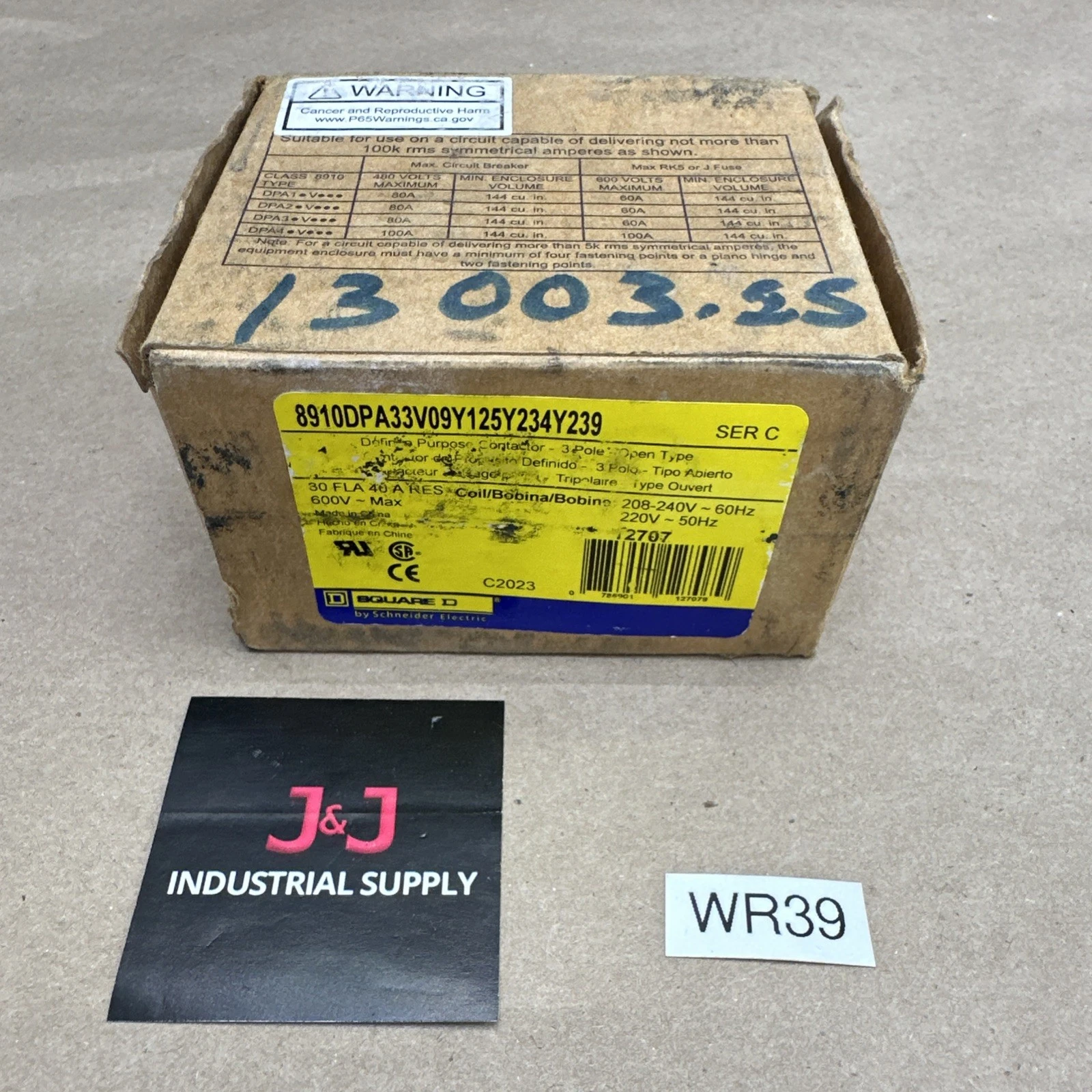 NEW Square D 8910DPA33V09Y125Y234Y239