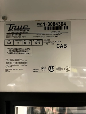 72-0463 True G4SM-23 1-Door Cooler