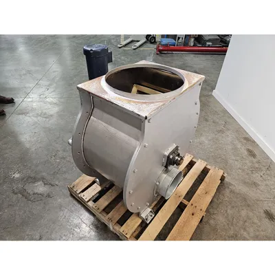 Used 20" diameter Mild Steel Rotary Airlock Star Valve - [Blow-thru]