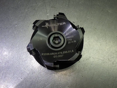 Walter 3" Coolant Thru Facemill 1" Arbor F2330.UB26.076.Z06.01.5 (LOC2305)