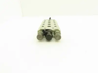 Concordia Fluidtecknik Pneumatic 5 Station Aluminum Manifold Block 3/8" NPT