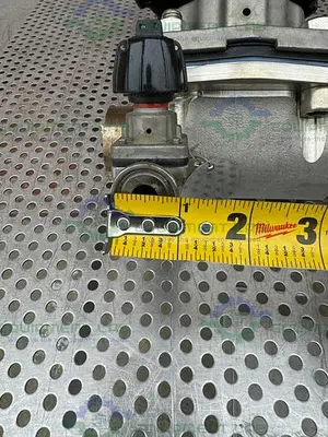 USED 2 GEMU STAINLESS STEEL  DIAPHRAGM VALVE W/ 2" TO 1/2" SANITARY FITTINGS