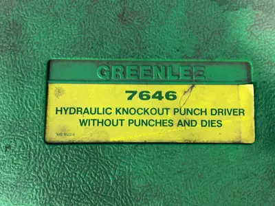 Used GREENLEE 7646 Tooling & Accessories (Other) Ohio US | HGR 24 #1521308