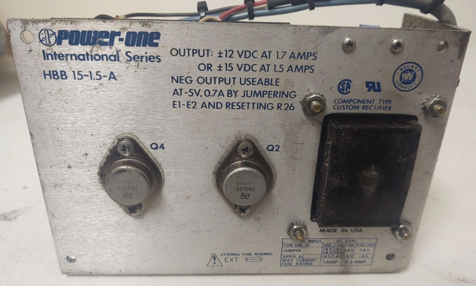 USED Power-One HBB 15-1.5-A