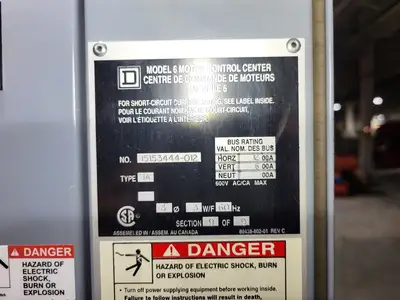 USED SQUARE D MODEL 6