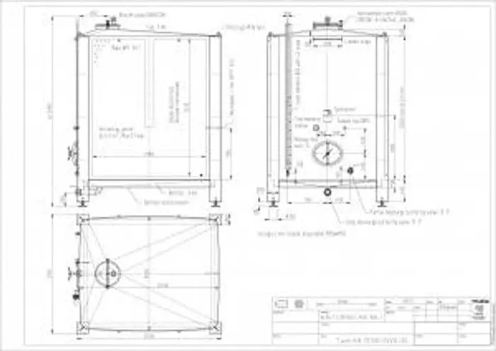 NEW STOCK LETINA 12150l / 3210 Gal Jacketed Square storage fermenter