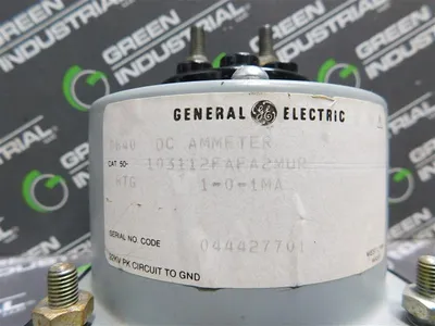 General Electric 103112FAFA2MUR DC Ammeter 1-0-1 mA Used