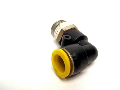 Used Clippard Plastic Male Elbow 1/2 OD Tubing 20mm Male Thread Parts (Hydraulics and Pneumatics) Michigan US | Maverick Industrial Sales #1454072