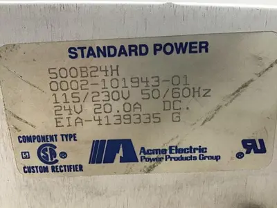 USED ACME ELECTRIC 500B24H