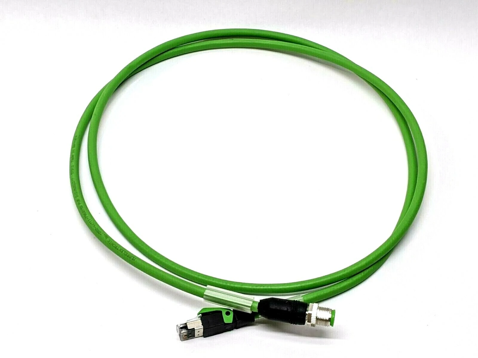 2x2x22AWG | Ethernet Profinet Typ C Cat.5e  4 Pin Male / Cat5e 5’ FT - Used