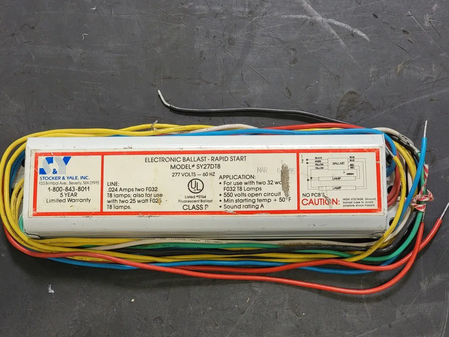 USED STOCKER & YALE INC. SY27DT8