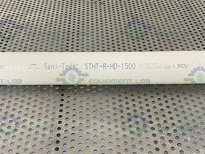 USED SANI TECH STHT-R-HD-1500 96" SILICONE HOSE W/ 1 1/2 SANITARY FITTING