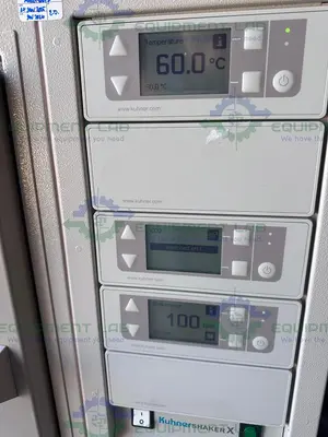 USED KUHNER ISK-1-W / ISK1-X REFRIGERATED INCUBATOR SHAKER 5°C BELOW AMBIENT TO 60°C