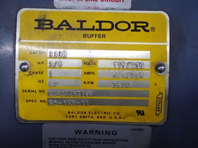 Used BALDOR 333B Polishing Machinery including Buffers Ohio US | HGR 24 #887287