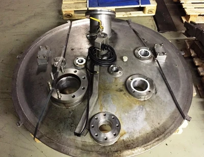 Ellerwerk 736 U-A perforate basket centrifuge, Hastelloy.