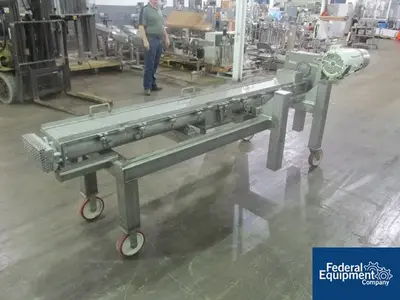 Unknown 10" x 102" Twin Screw Feeder, S/S