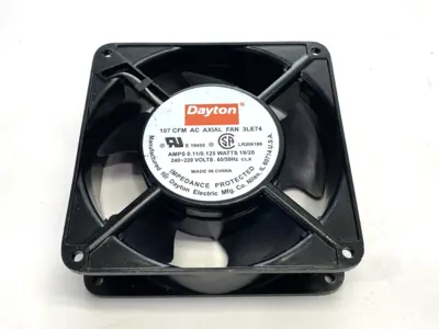 USED DAYTON AC AXIAL FAN 230VAC 0.11/0.125A 19/20W 3LE74 SHELFWARE