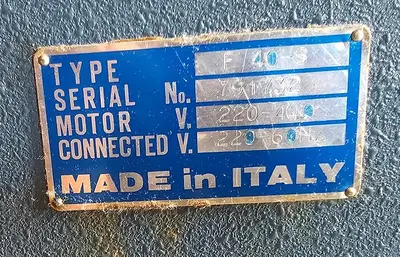 USED 1977 HUDSON MACHINERY F-40