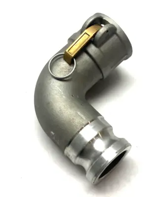 2A-C90 | Aluminum Cam and Groove Hose Fittng 90-Degree 2" - Used
