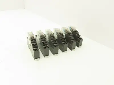 Omron G2R-2-SND P2RF-08-PU Relay 24VDC Coil 5A Base 250V 6A Lot of 6