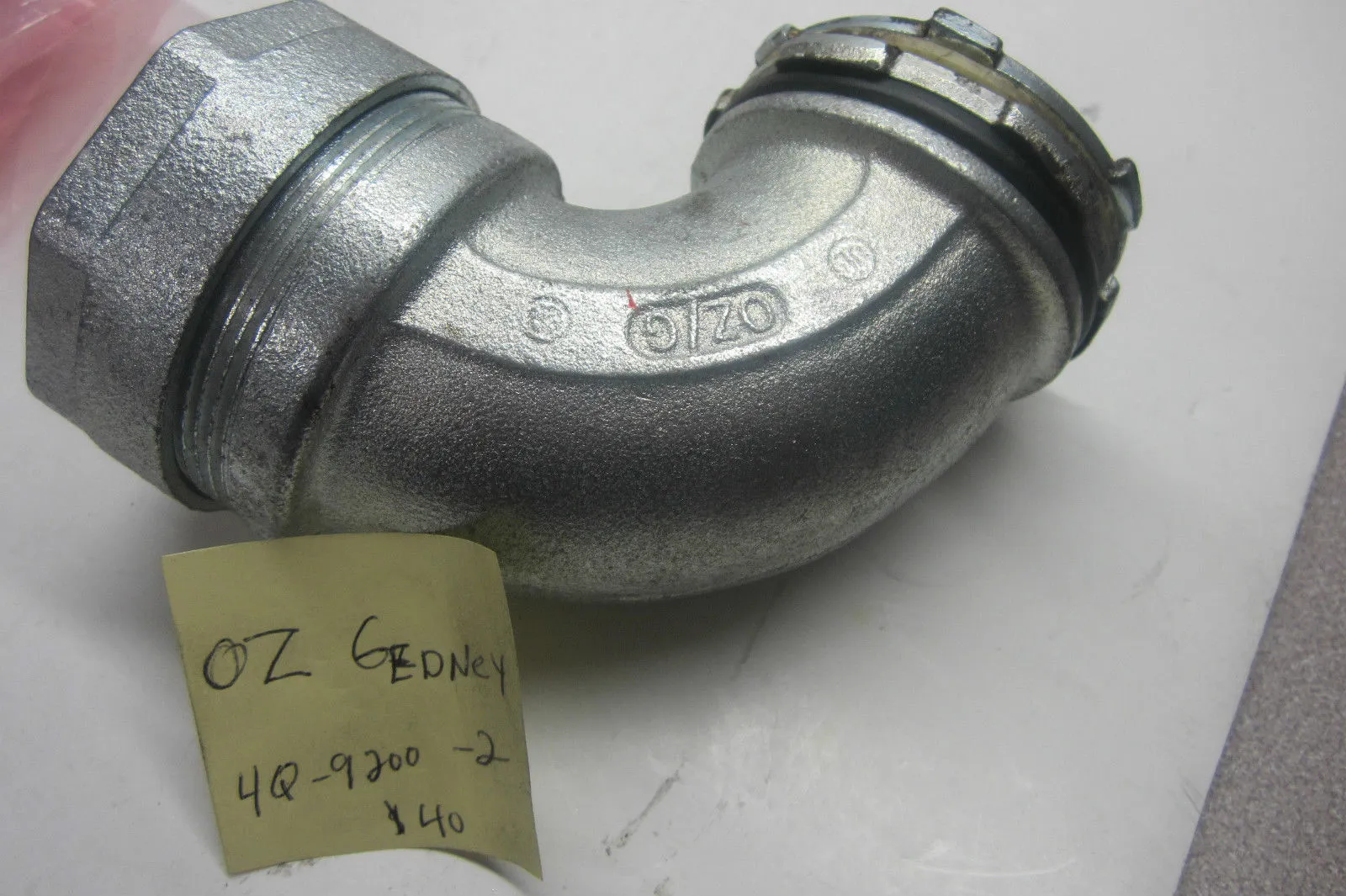 NEW O-Z GEDNEY 4Q-9200-2 ELBOW FITTING 4Q92002