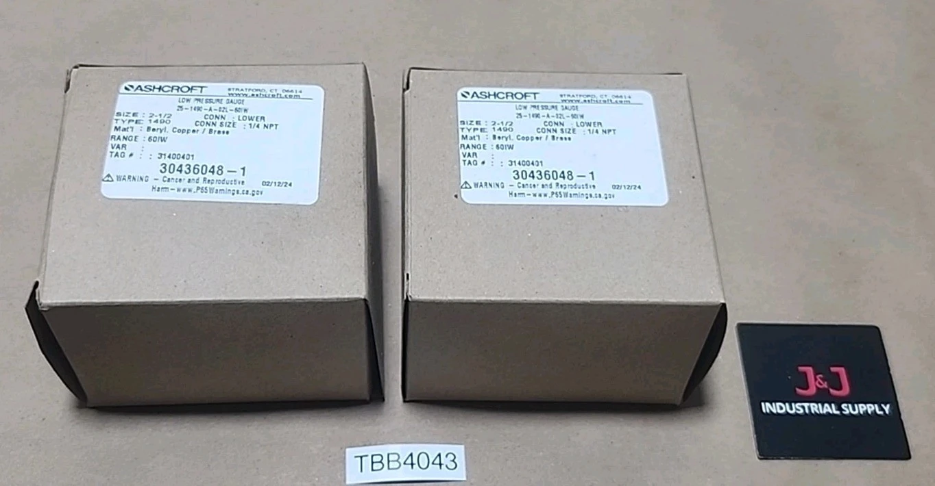 NEW Ashcroft 25-1490-A-02L-60IW