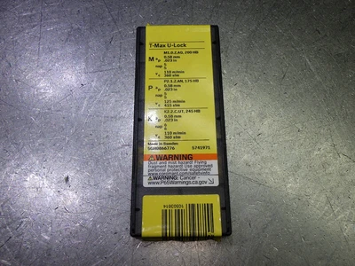 Sandvik Carbide Threading Inserts QTY10 R166.0L-11MM01-100 1020 (LOC640)