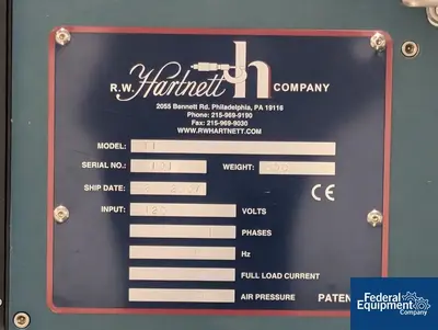 USED RW Hartnett RW Hartnett TIM Tablet Inspection System
