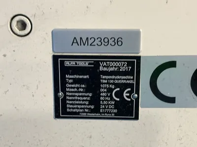 Used 2017 ALFA TOOLS TSM 130 QUERRAKEL Pad Printers Ohio US | HGR 24 #1263277