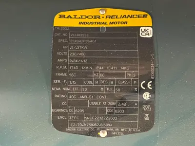 New | in-Stock Baldor General Purpose Motor w/ Hytrol 4AC-83-1-RH Gear Speed Reducer Gearmotors Michigan US | Maverick Industrial Sales #1397935