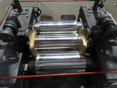 used 4" x 8" Three Roll Lab Mill