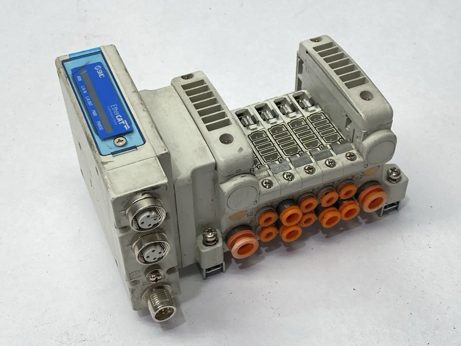 VV5QC11-05C45DA-D0S | SMC  Pneumatic Manifold Base 5-Station EX260-SEC1 EtherCAT - Used
