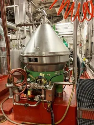 (3) Westfalia HSA 200-36-777 clarifier centrifuges, 316SS.