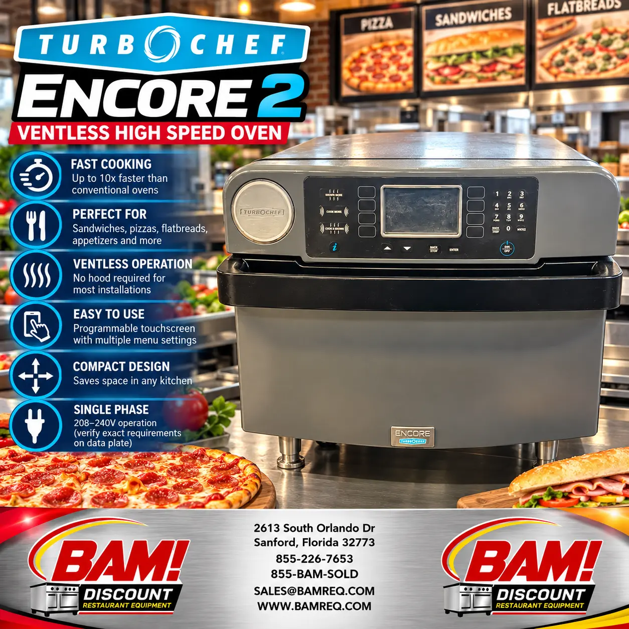 Used TURBOCHEF ENCORE2 Ovens Florida US | BAM Discount Restaurant Equipment #1507774