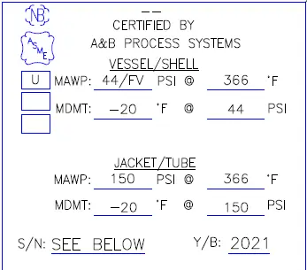 USED 2021 A & B Processing Systems Receiver Tank