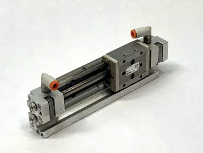 USED SMC AIR SLIDE TABLE 6MM BORE 50MM STROKE