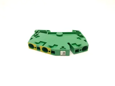 1771360000 | Weidmuller  PE Terminal Block, Tension Clamp 6mm ZPE 6-2/3AN LOT OF 10 - Used