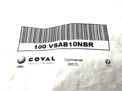 NEW COVAL BELLOWS SUCTION CUP, BLACK, 11MM DIAMETER, PKG OF 100