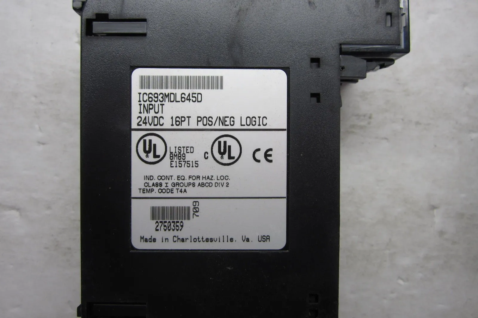 GE FANUC IC693MDL645D INPUT MODULE