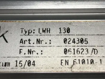 USED NOVOTECHNIK LWH130