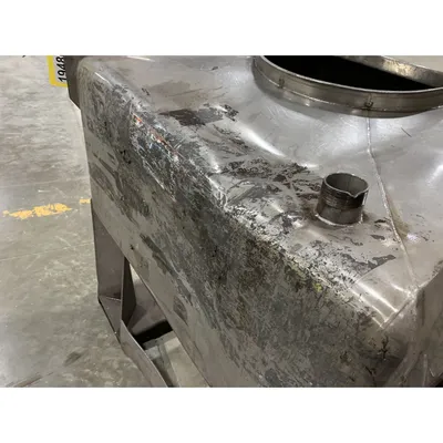 Used 1000 Liter (35 cu. Ft) IBC Matcon Stainless Steel Portable Tote Bin