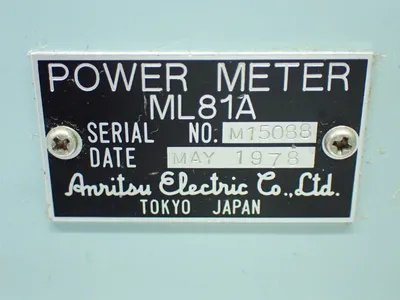 Used ANRITSU ML81A RF Power Meters / Sensors Ohio US | HGR 24 #1096782