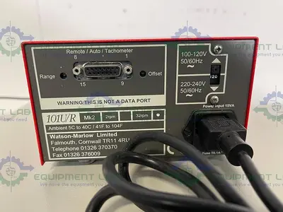 USED APPLIKON ADI 1030 BIO CONTROLLER W/ WATSON MARLOW 101U/R, COLE PARMER FLOWMETER