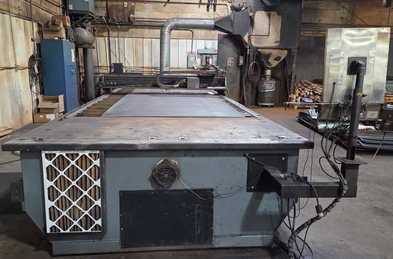 21' X 6'  INTEGRATED CUTTING SYSTEMJS CNC PLASMA TABLE WITH Linatrol CONTROL AND HYPERTHERM #HPR260 POWER SUPPLY: YOBRO #25027