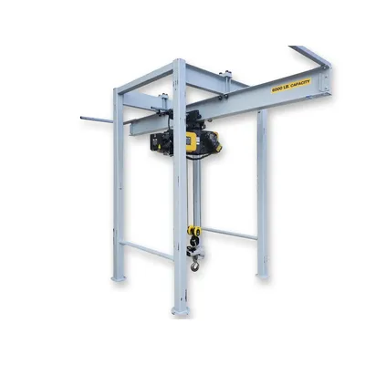 Used 2.5 Ton Dynamic Air BulkBuster Bulk Bag Unloader w/ Conveying Transporter