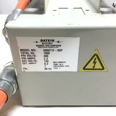Daykin Electric GM2F1F-05P Transformer Disconnect Box Enclosure Type 1 120/480V