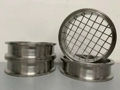 Stainless Steel 6.5" by 2" Sanitary Coupling w/ Mesh