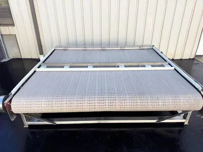 NERCON Bi-Directional Accumulation Table, Stainless Steel 9' Wide x 8' Long