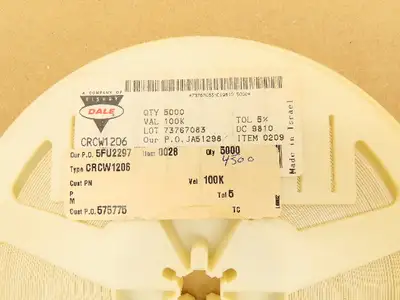 Vishay CRCW1206 Chip Resistor Tape And Reel 10 kOhms 5 % Val 100K 4500 Pcs