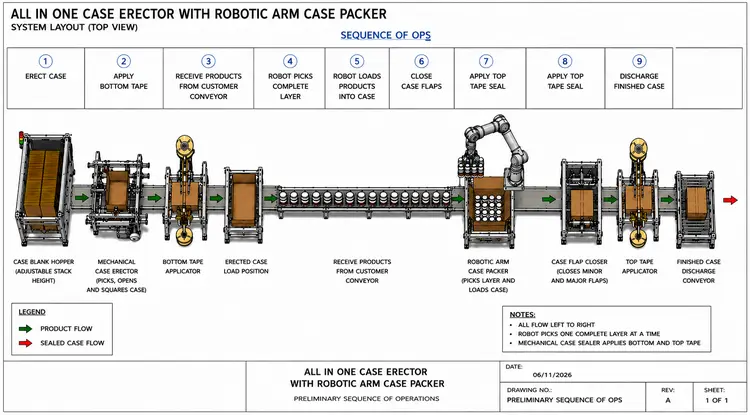 New | in-Stock GlobalTek® Monoblock Robotic Case Packing System Robotic Case Packers Florida US | GlobalTek Equipment #1233211